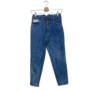 Vintage Bugle Boy Acid Washed Mom Jeans Cropped